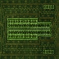 thumbnail image 1 of Ahgly Company Indoor Square Southwestern Green Country Area Rugs, 8' Square, 1 of 1
