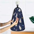 thumbnail image 5 of Astronaut Rabbit Pattern Hand Towel Quick Drying Home Storage Kitchen Towel Hooks Dish Cloths, 5 of 6