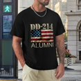 thumbnail image 4 of DD214 Alumni Lively Men's Cotton Short Sleeve HD Print Tee for Casual T-Shirt Crew Neck Top Black 3XL, 4 of 7