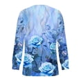 thumbnail image 5 of Drses Women's Puff Long Sleeve Tunic Tops Pleated Crew Neck Blouses Dressy Casual Loose Summer and Fall T-Shirts, 5 of 5