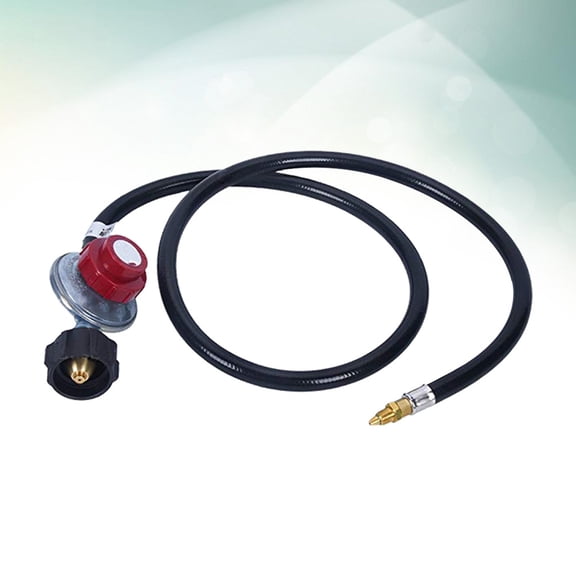 Milisten 1Pcs Black Copper Alloy Brass 0-20PSI Propane Gas Regulator with Hand Wheel for Bbq Camping Cookers