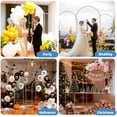 thumbnail image 6 of Heavy Duty Metal Arch Backdrop Stand, 7.2FT, 6FT Set of 2 Stable Gold Arch Stand with Ground Stakes and Water Bags, Balloon Arch Stand for Wedding Party Baby Shower Photo Flower Arch Decration, 6 of 6