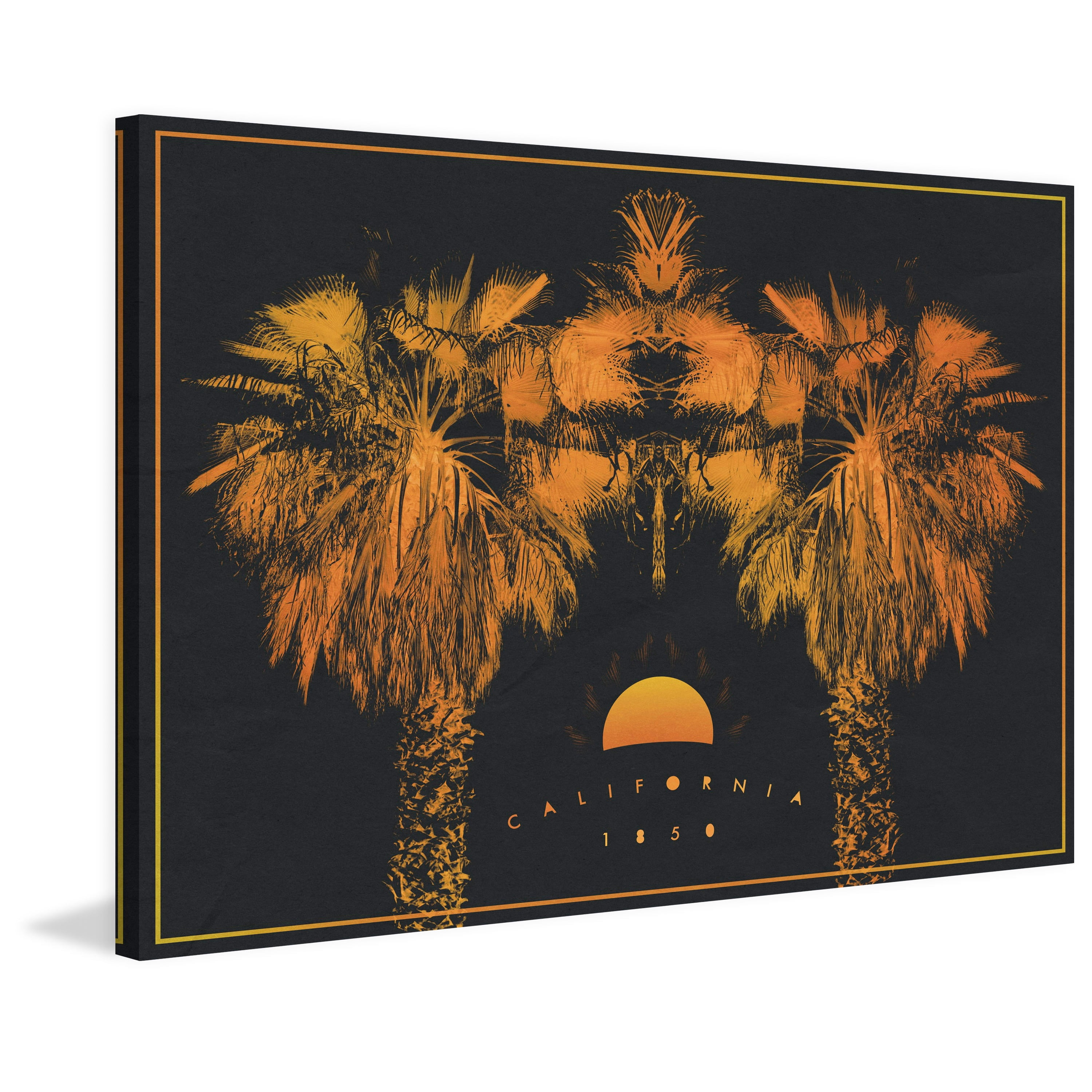 Marmont Hill "Stay Golden" by Bryon White Painting Print on Wrapped Canvas