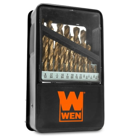 UPC: 0044459991632 | WEN 29-Piece Gold Oxide HSS Drill Bit Set with Carrying Case