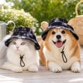 thumbnail image 3 of Pet Sun Hat with Ear Holes and Adjustable Strap for Cats and Dogs, Breathable for Outdoor Walks and Beach, 3 of 7