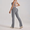 thumbnail image 5 of SRZYMJ Women's Sleeveless Jumpsuit for Yoga Fitness and Casual Wear with Flare Leg Design in Versatile Plus Size Romper, 5 of 5