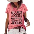 thumbnail image 1 of Easter Women's Coffee Letter Print Top, 1 of 2