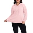 thumbnail image 2 of Cueply Women's Plus Size Hoodie Pullover Sweatshirt Long Sleeve Casual Hooded Sweatshirt with Kangaroo Pocket Fall Winter Tops, 2 of 8