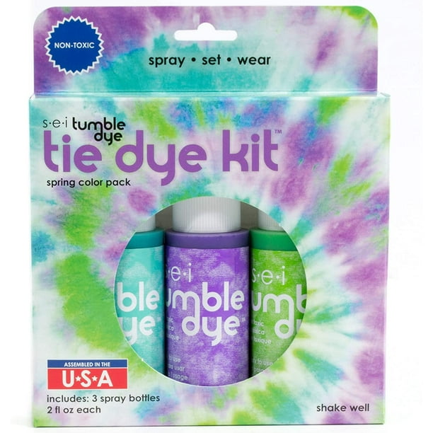 Sei Spring Tie Dye Kit, Craft and Fabric Spray, 3 Colors