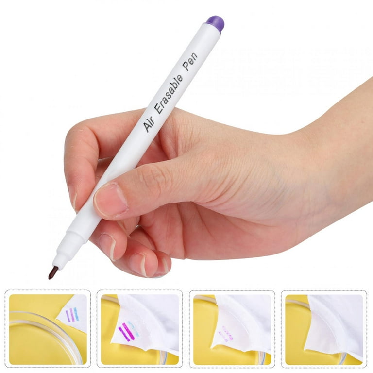 Water Soluble Pen For Embroidery Water Erasable Pens, 12 Pcs 7-Color  Water-Soluble Pens For Temporary Marking For Tailor For -Stitch,  Fast-Drying