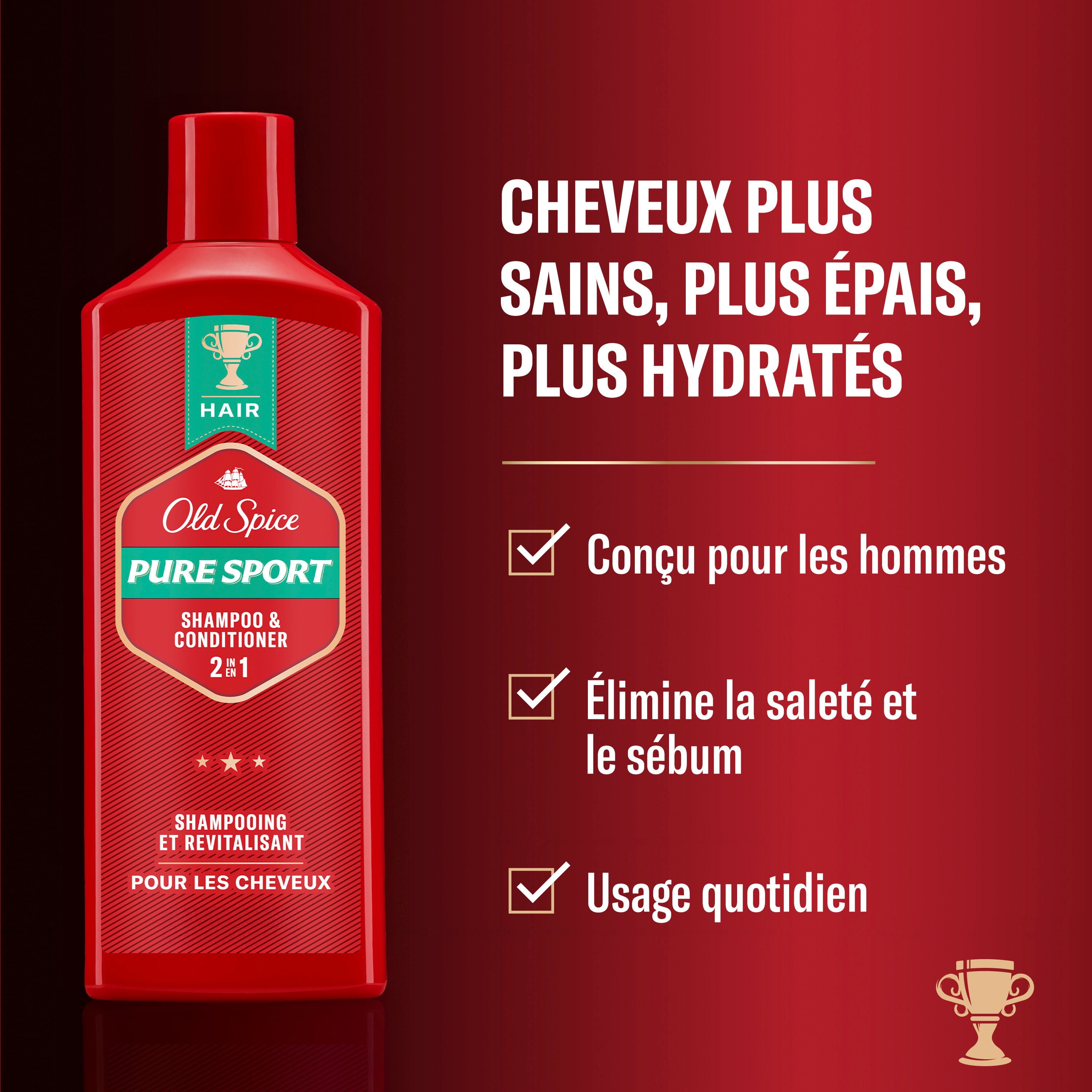 Old Spice Pure Sport 2in1 Shampoo and Conditioner for Men