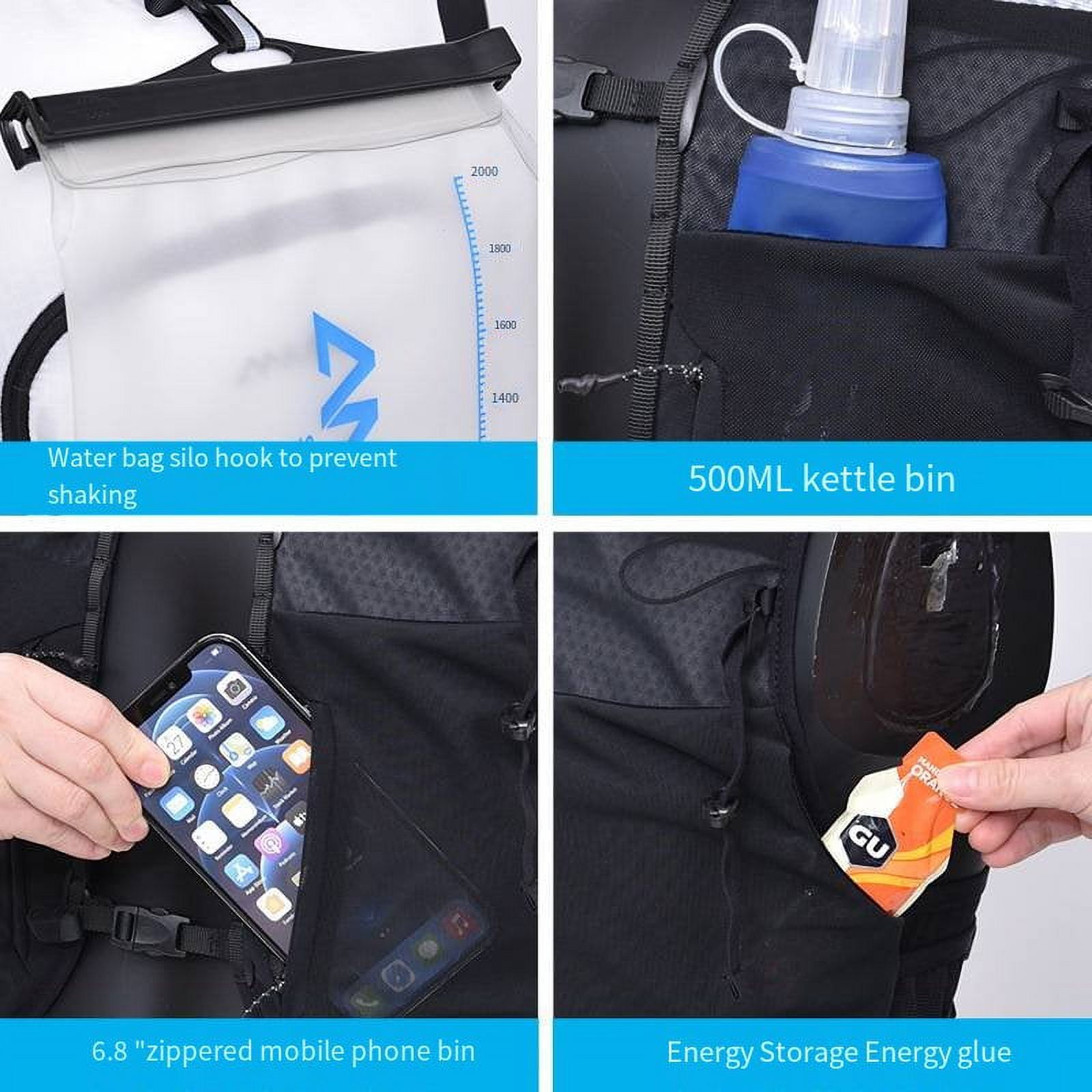Running Hydration Backpack Lightweight Hiking Daypack Thermal Insulation Pack Keeps Liquid Cool up to 4 Hours for Hiking Cycling Running Hunting Biking Climbing Walmart