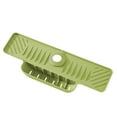 thumbnail image 2 of Protector contra salpicaduras de agua, manija del grifo, bandeja receptora, accesorios para fregadero, fácil limpieza, alfombrilla para grifo detrás Verde, 2 of 8