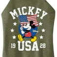 thumbnail image 3 of Disney - Mickey Waving Flag USA - Juniors High Neck Tank Top, 3 of 5