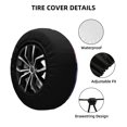 Salouo Color Explosion Makeup Brush Print Spare Tire Cover 1417 inch
