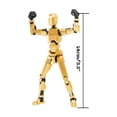 thumbnail image 3 of Articulated 3D Printed Robot Figure - Multi-Joint Movable with DIY Weapons,Poseable Display Model & Creative Building Toy for Collectors - red, 3 of 3