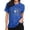 Blue, variant on T Shirt Women Cute Heart Print Aunt Tops Tees Casual Short Sleeve Shirts Tops T Pack