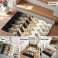 thumbnail image 5 of Rectangle Area Rug 2x3ft, Vintage Boho Zigzag Weave Non-Slip Non-Shedding Floor Mat, Southwest Ethnic Geometric Art Washable Sturdy Carpet for Living Room Bedroom Home Decor, 5 of 9