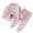 Pink, variant on 2025 3M-7Y Thermal Underwear Set for Kids Toddler Baby Clothes Cute Cartoon Fall Winter Base Layer Long Johns Sets for Girls Boys Blue