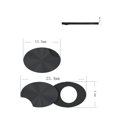 thumbnail image 4 of PC Computer Camera Cover Laptop Webcam Privacy Cover Protective Blocker Black 13.5*9.2*0.7mm Black 1X1X0.1CM, 4 of 5