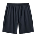 thumbnail image 3 of TANBOM Men's Fashion Polyester Five Sports Shorts Lightweight Breathable Adjustable Drawstring Dark Grey 3XL, 3 of 6