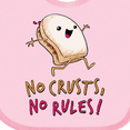 thumbnail image 4 of Inktastic No Crusts, No Rules- Silly PB&J Sandwich on the Loose Boys or Girls Baby Bib, 4 of 4