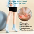 thumbnail image 4 of 3 Pairs Neuropathy Socks Peripheral Neuritis Compression Toeless Foot Sleeves for Men & Women(Mutilcolor-S), 4 of 8