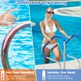 thumbnail image 6 of Gymax 48'' x 33'' Swimming Pool Handrail w/ Grip Cover 304 Stainless Steel Pool Stair Rail, 6 of 9