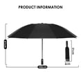 thumbnail image 1 of YSTIANN Automatic Safety Umbrella with Reflective Strips - Quick Open/Close Rain Protection for Night Visibility - Lightweight & Windproof for Commuters & Walkers AZ78-4813, 1 of 6