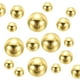 thumbnail image 1 of Uxcell 300Pcs Perla Falsa para Manualidades, Perlas Redondas Sin Agujero de 8/14/20mm, Dorado, 1 of 5