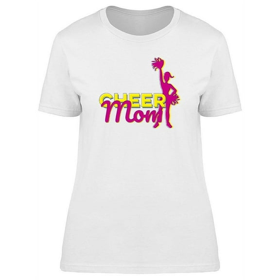 Cheer Mom Phrase Design T-Shirt Women -Image by Shutterstock, Female 3X-Large