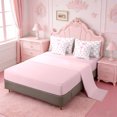 thumbnail image 3 of Erosebridal Cute Bow 7-Piece Twin Bedding Sets For Kids,3D Cartoon Letter E Initial Monogram Bedding Comforter Set,Pink Reversible, 3 of 7