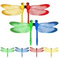 thumbnail image 1 of 8pcs Fridge Magnets 3D Dragonfly Refrigerator Magnets PVC Whiteboard Magnets, 1 of 3