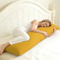 thumbnail image 6 of Ultra Soft Body Pillowcase, Ginger Yellow, 20x54 Inch, Brushed Microfiber with Envelope Closure, 1 Pack, 6 of 7