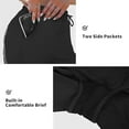 thumbnail image 6 of Sociala Swim Shorts for Womens Long Board Shorts with Pockets Quick Dry Bikini Bottoms Boyleg Swimmear Liner, 6 of 9