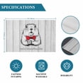 thumbnail image 6 of Groundhog Day Placemats Set of 12, Red Bow Knot Vintage Placemats for Dining Table, Place Mats for Kitchen Tabletop, Waterproof Wipeable Dining Table Mats Set, 6 of 9