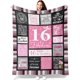 thumbnail image 1 of LHSHID Sweet 16 Gifts for Girls 16 Year Old Girl Gifts for Birthday 16th Birthday Gifts for Girl Sweet Sixteen Gifts for Girls 16th Birthday Decorations Blanket 40"x50", 1 of 8
