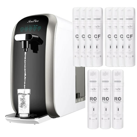 

SimPure Y7P-BW UV Countertop Reverse Osmosis System Water Filtration with Extra 2 Year Replacement Filter Set