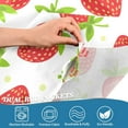 thumbnail image 5 of Fruits Strawberry Kitchen Curtains Cafe Curtains Washable Short Curtains for Small Window Bathroom Farmhouse Kitchen Basement Half Window Curtain, 27 x 24 inch Length, 2 Panels, 5 of 6