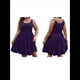 thumbnail image 2 of Vestido Holgado de Talla Grande para Mujer, con Hombros Descubiertos, Elegante, Liso, , Talla 4XL, 2 of 7