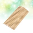 Axio 200pcs DIY Wooden Round Dowel Rods Craft Sticks for Woodworking DIY Building Model Toy