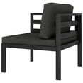 thumbnail image 6 of vidaXL 8 Piece Patio Lounge Set with Cushions Aluminum Anthracite, 3107829, 6 of 9