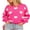 Rose Red, variant on Gupgi Women Heart Print Sweaters Romantic Loose Sweatshirt Valentine's Day Love Long Sleeve Knitted Pullover Tops
