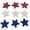 B, variant on Star Decor, Red WhiteandBlue Decorations, Wooden Craft Shapes, 1inThick, 120 Pc, WoodforCrafts, Party Supplies, Holiday Party, Patriotic Decorations, Home Decor,A