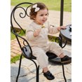 thumbnail image 4 of RUINIXCW Infant Girl Romper Puff Long Sleeve Solid Color Fall Jumpsuit, 4 of 8