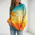 thumbnail image 5 of qafoshin Halloween Sweatshirts for Women Oversized Crew Neck Long Sleeve Printed Shirts Cute Pullover Plus Size Tops, 5 of 5