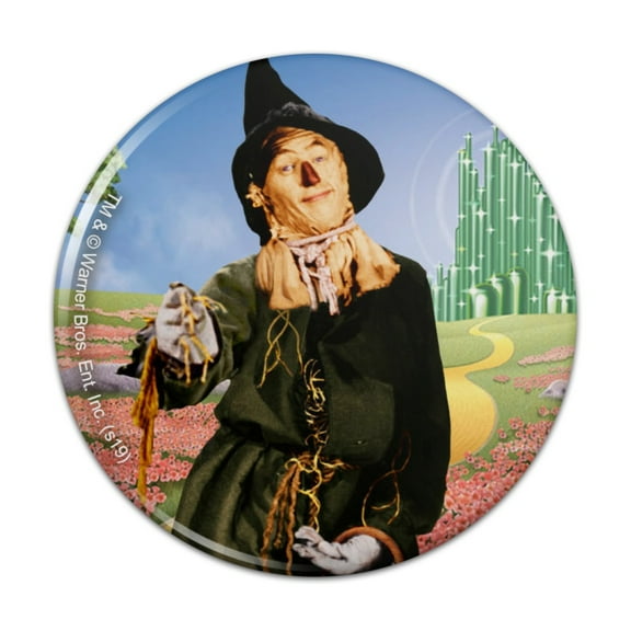 Wizard of Oz Scarecrow Character Kitchen Refrigerator Locker Button Magnet