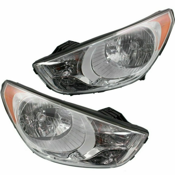For Hyundai Tucson Headlight Assembly 2010 11 12 2013 Pair Driver and Passenger Side CAPA HY2502158C
