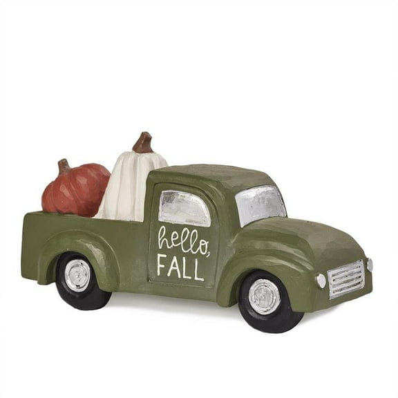 Blossom Bucket Truck with Pumpkins, Hello Fall, Green