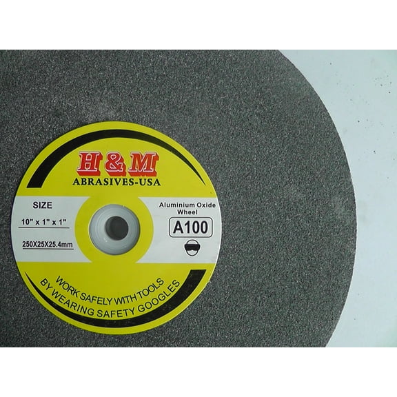 10 inch BENCH GRINDING WHEEL VITRIFIED 10" x 1" x 1" A/O IN 46 60 100 Grit Bench Grinder
